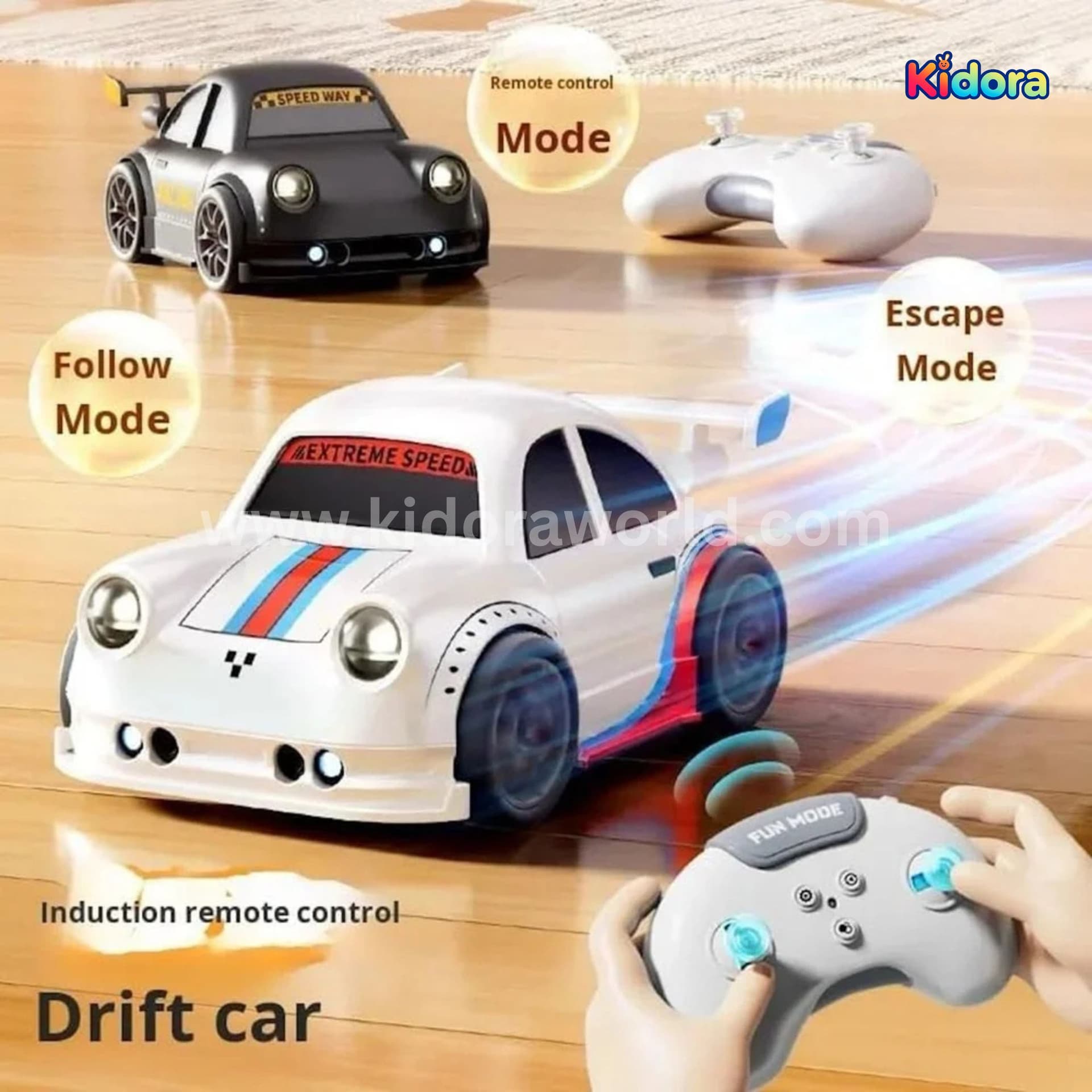 Smart RC Drift Car – 3 Mode Intelligent Racing Car (Follow • Escape • Drift)