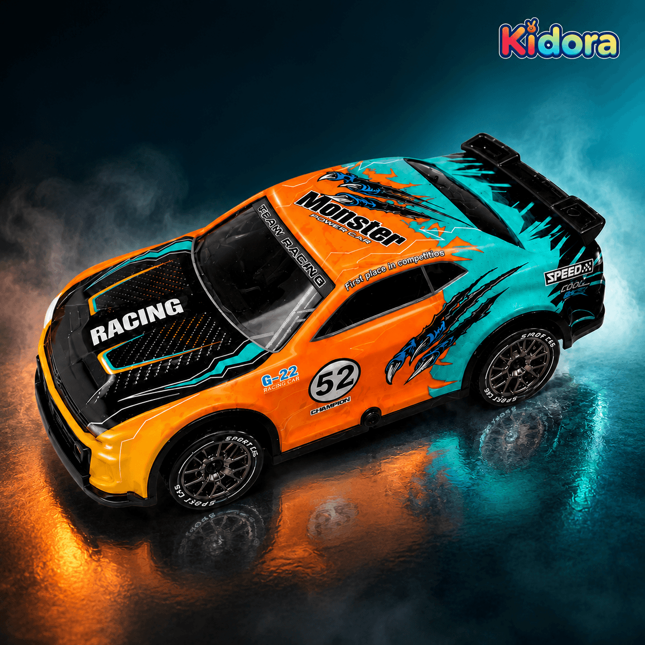 High-Speed 4WD RC Drift Car with LED Lights