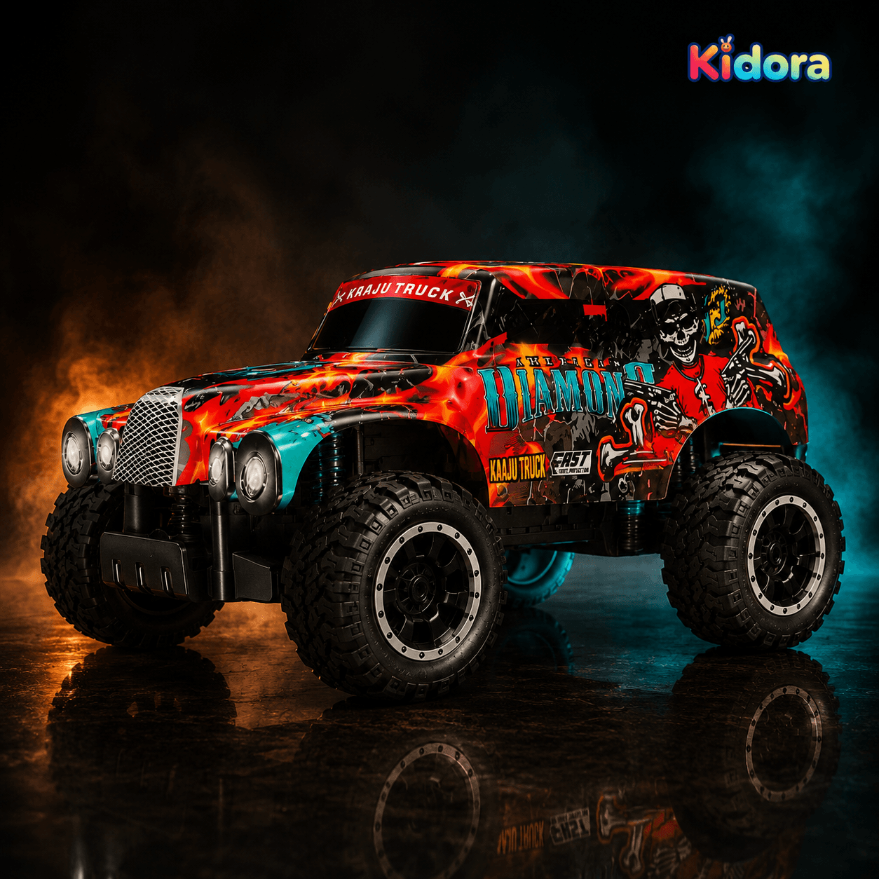 Motion Climbing RC Car with Light Spray Effect – 1:24 Scale