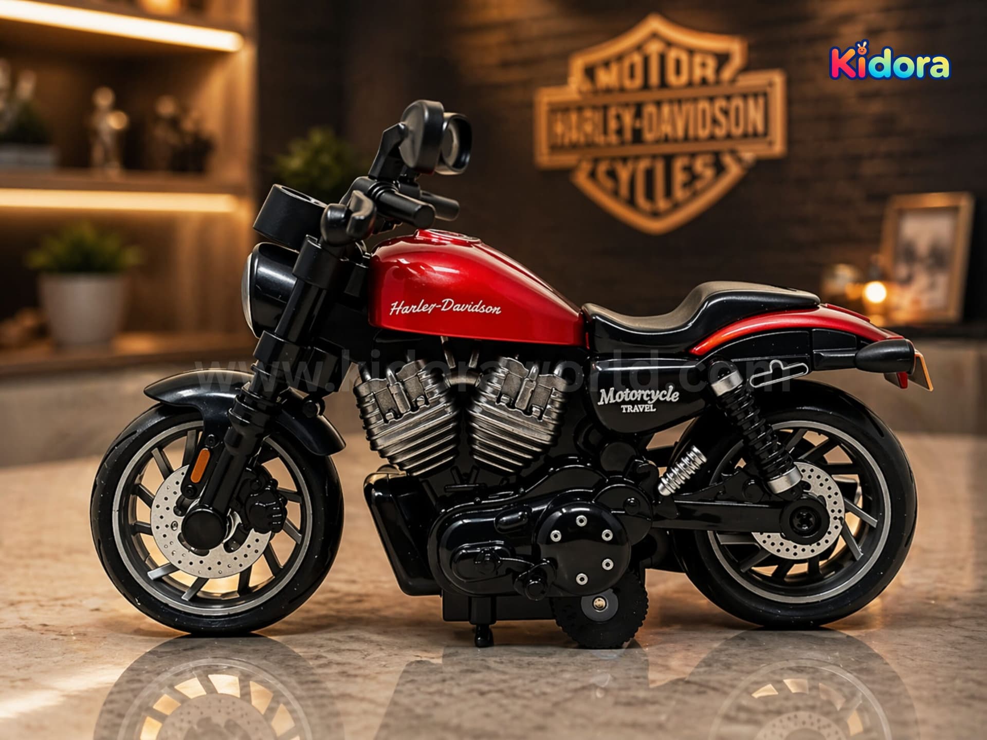 Harley Style Die-Cast Motorcycle – 1:14 Scale