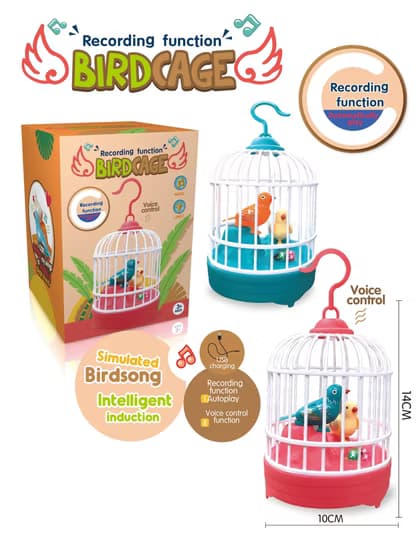 Rechargeable Talking Bird Cage