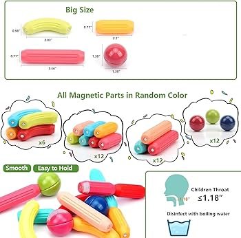Magnetic Sticks - 36 Piece Set